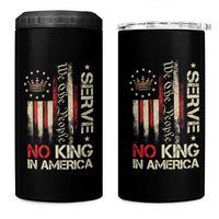 Funny We The People Serve No King In American 4 in 1 Can Cooler Tumbler Vintage Betsy Ross Flag - Wonder Print Shop