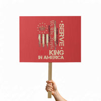 Funny We The People Serve No King In American Protest Sign Vintage Betsy Ross Flag - Wonder Print Shop
