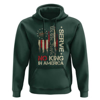 Funny We The People Serve No King In American Hoodie Vintage Betsy Ross Flag - Wonder Print Shop
