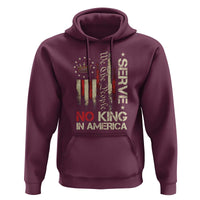Funny We The People Serve No King In American Hoodie Vintage Betsy Ross Flag - Wonder Print Shop