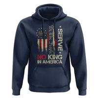 Funny We The People Serve No King In American Hoodie Vintage Betsy Ross Flag - Wonder Print Shop