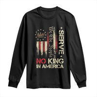 Funny We The People Serve No King In American Long Sleeve Shirt Vintage Betsy Ross Flag - Wonder Print Shop