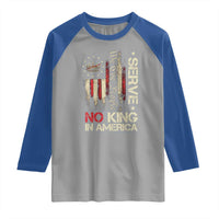 Funny We The People Serve No King In American Raglan Shirt Vintage Betsy Ross Flag - Wonder Print Shop