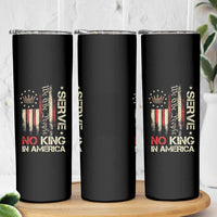 Funny We The People Serve No King In American Skinny Tumbler Vintage Betsy Ross Flag - Wonder Print Shop