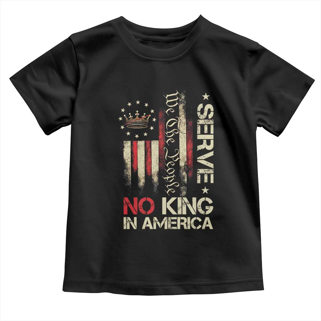 Funny We The People Serve No King In American Toddler T Shirt Vintage Betsy Ross Flag - Wonder Print Shop