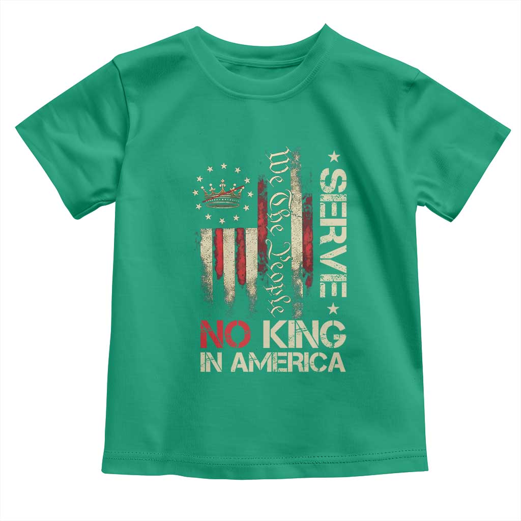 Funny We The People Serve No King In American Toddler T Shirt Vintage Betsy Ross Flag - Wonder Print Shop