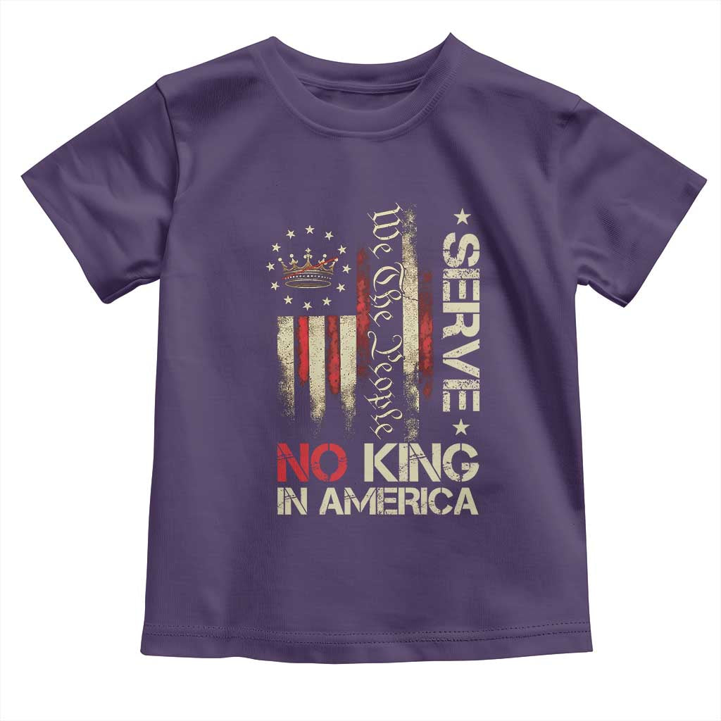 Funny We The People Serve No King In American Toddler T Shirt Vintage Betsy Ross Flag - Wonder Print Shop