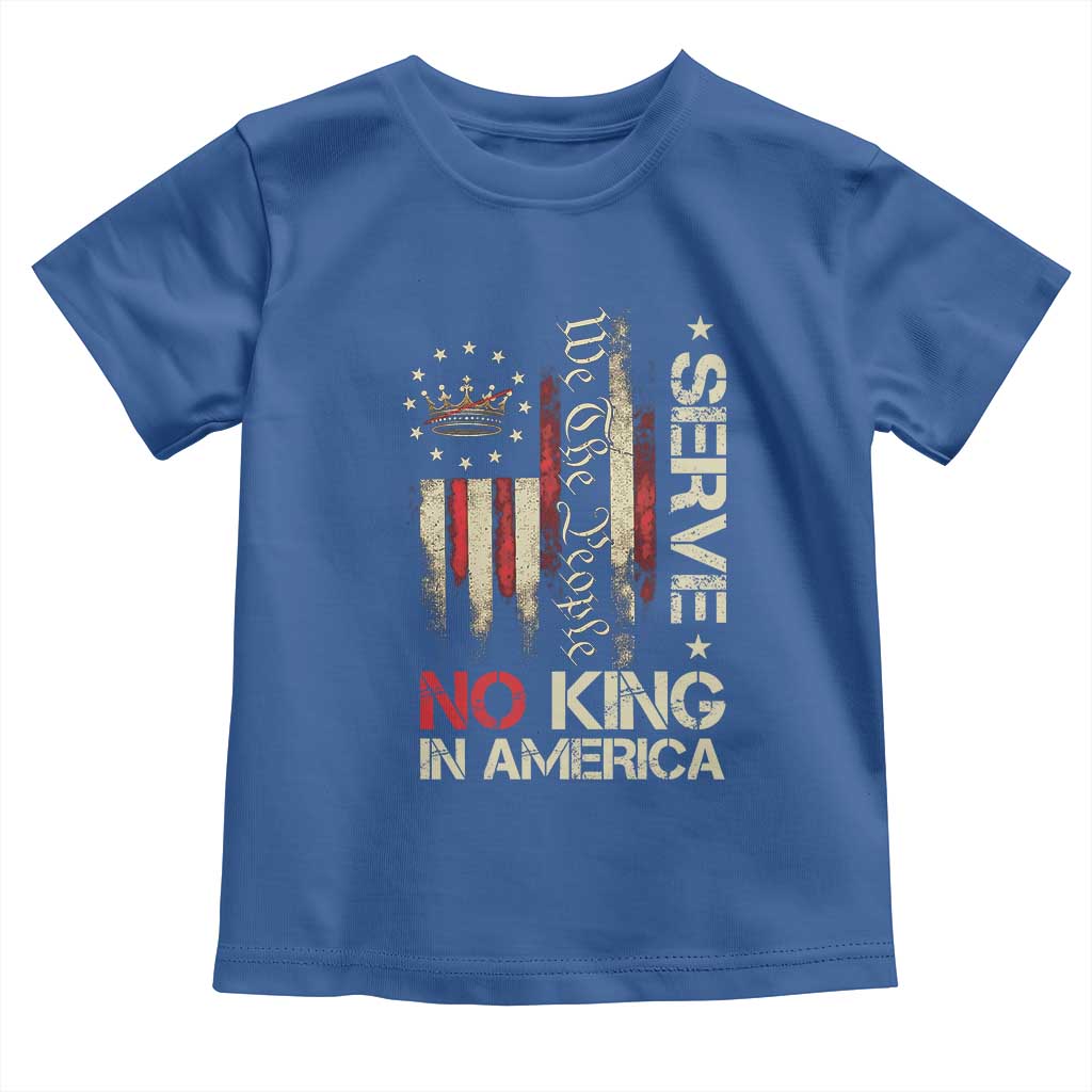 Funny We The People Serve No King In American Toddler T Shirt Vintage Betsy Ross Flag - Wonder Print Shop