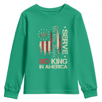 Funny We The People Serve No King In American Youth Sweatshirt Vintage Betsy Ross Flag - Wonder Print Shop