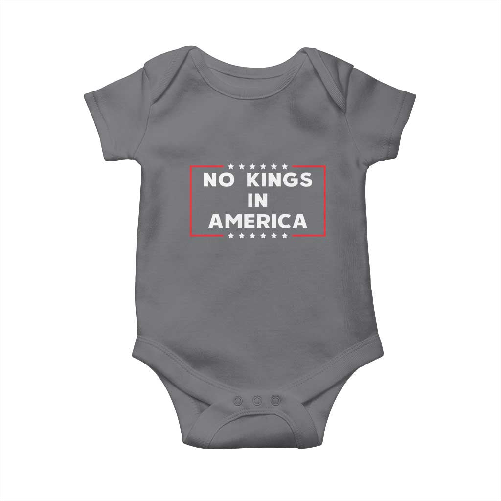 No Kings In America Baby Onesie Stars Stripes - Wonder Print Shop