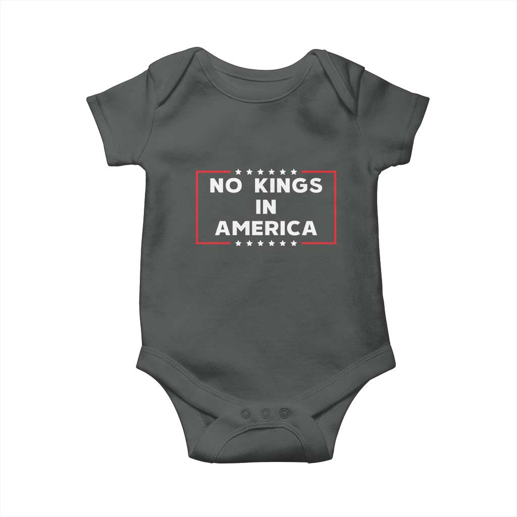 No Kings In America Baby Onesie Stars Stripes - Wonder Print Shop
