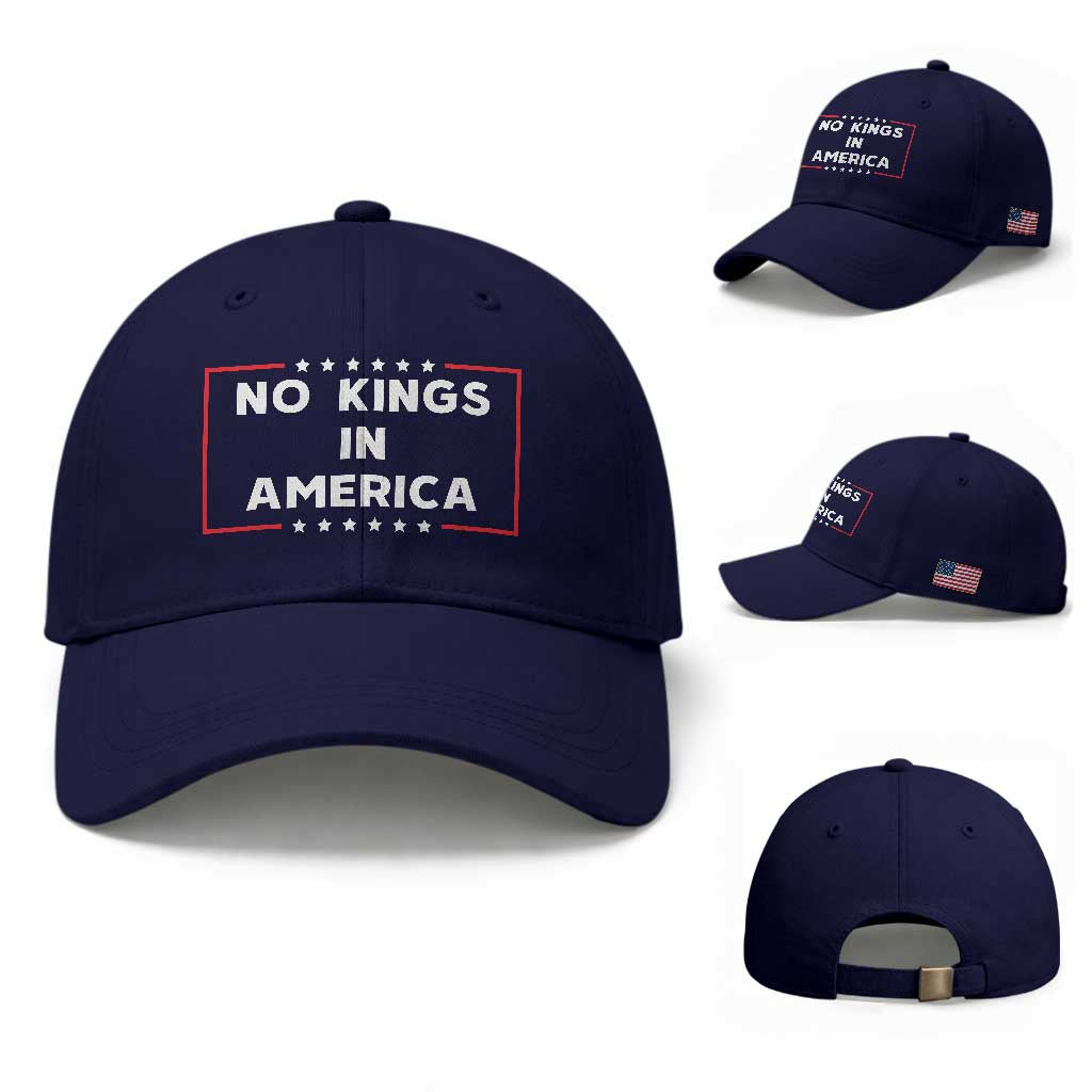 No Kings In America Baseball Cap Stars Stripes