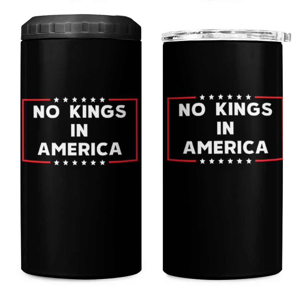 No Kings In America 4 in 1 Can Cooler Tumbler Stars Stripes - Wonder Print Shop