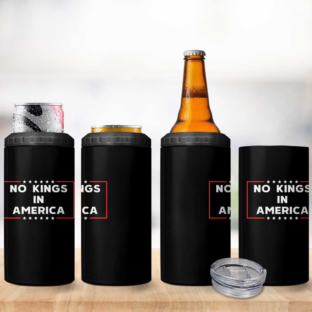 No Kings In America 4 in 1 Can Cooler Tumbler Stars Stripes - Wonder Print Shop