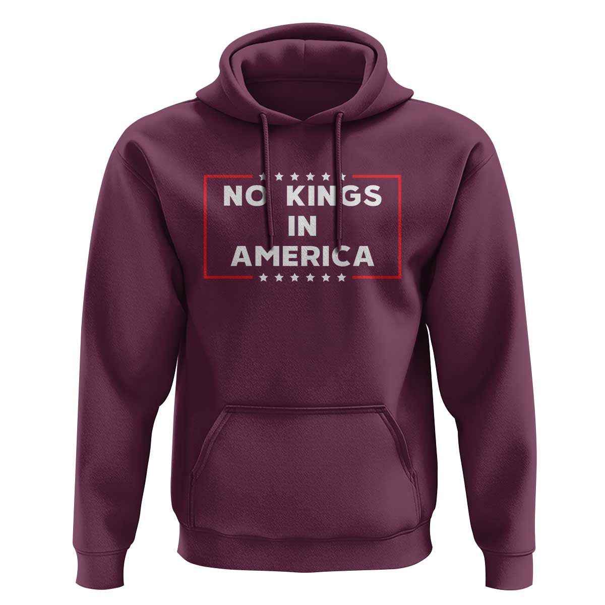 No Kings In America Hoodie Stars Stripes - Wonder Print Shop