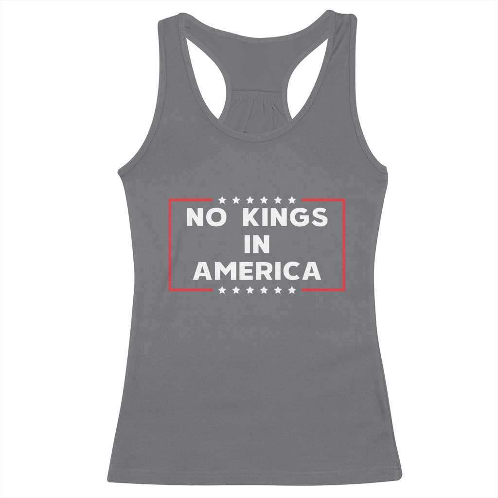 No Kings In America Racerback Tank Top Stars Stripes - Wonder Print Shop
