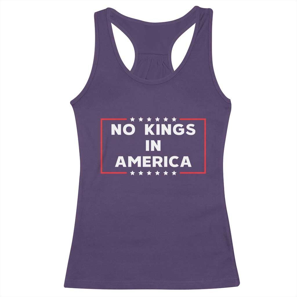 No Kings In America Racerback Tank Top Stars Stripes - Wonder Print Shop
