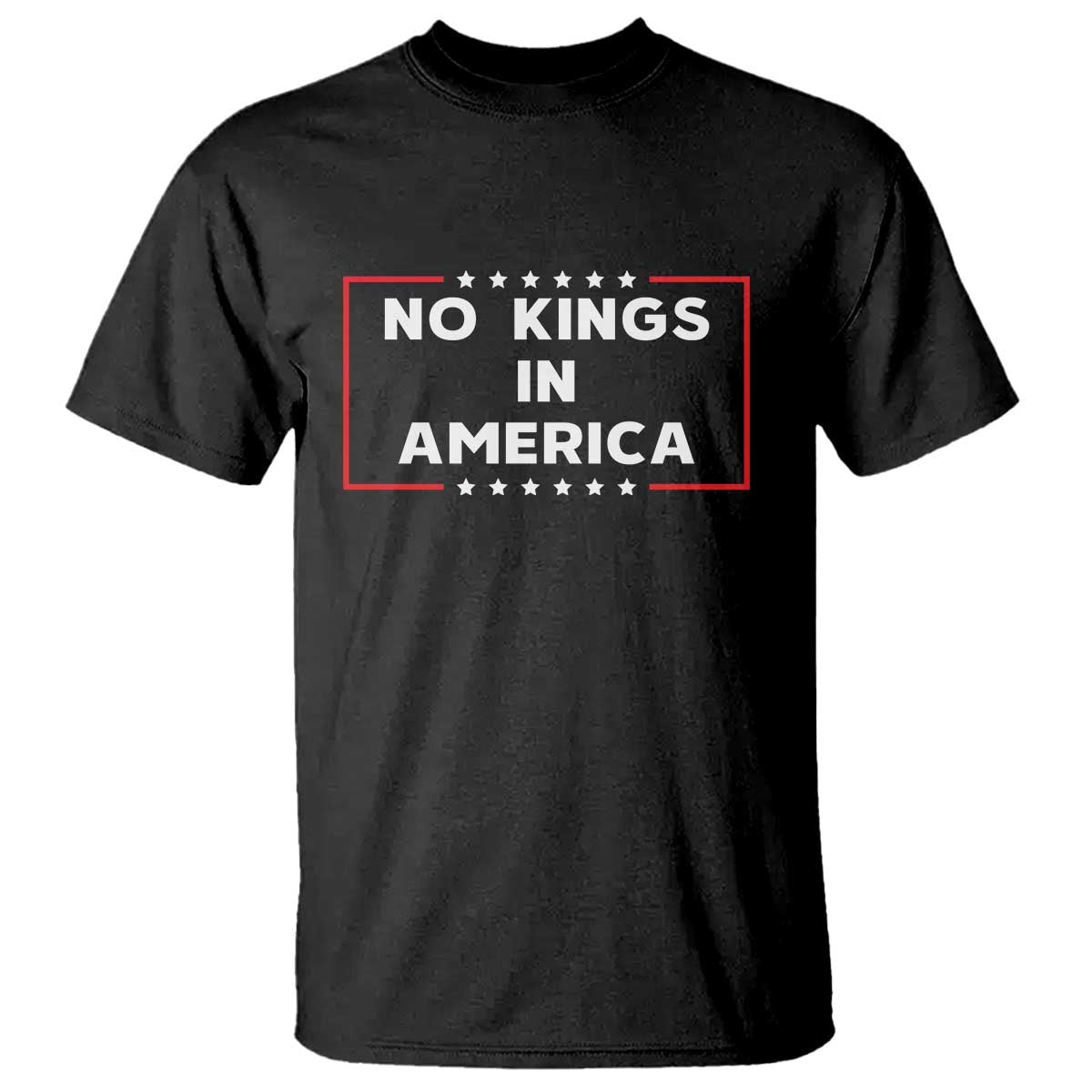 No Kings In America T Shirt Stars Stripes - Wonder Print Shop