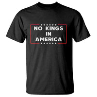 No Kings In America T Shirt Stars Stripes - Wonder Print Shop