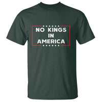 No Kings In America T Shirt Stars Stripes - Wonder Print Shop