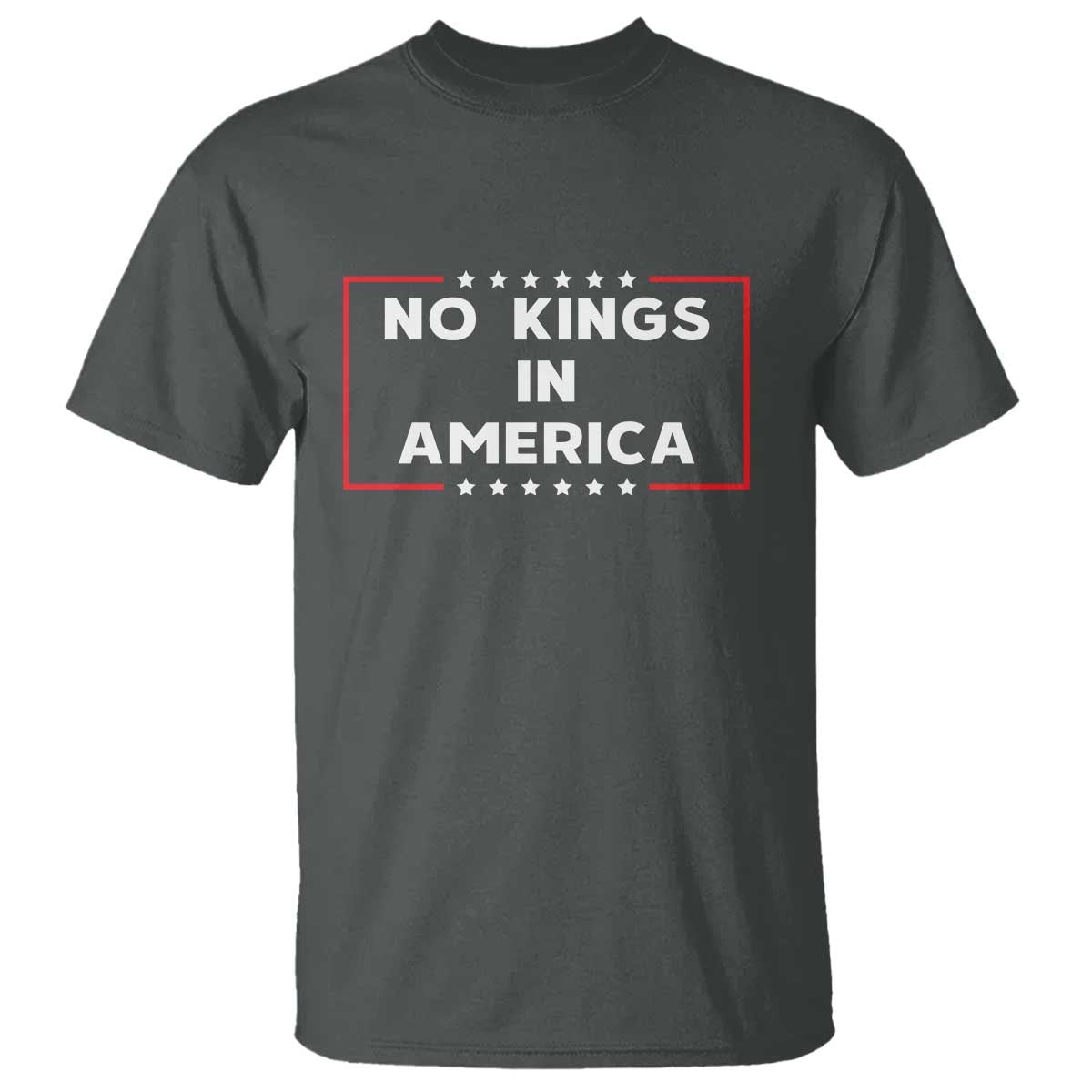 No Kings In America T Shirt Stars Stripes - Wonder Print Shop
