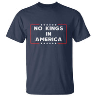No Kings In America T Shirt Stars Stripes - Wonder Print Shop