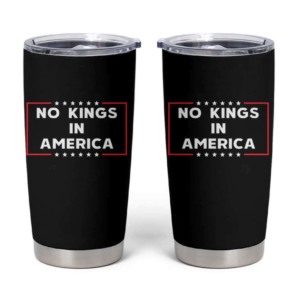 No Kings In America Tumbler Cup Stars Stripes - Wonder Print Shop