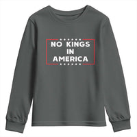 No Kings In America Youth Sweatshirt Stars Stripes - Wonder Print Shop