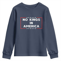 No Kings In America Youth Sweatshirt Stars Stripes - Wonder Print Shop