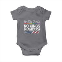 No Kings In America We The People Baby Onesie LGBTQ Pride American Flag Political - Wonder Print Shop