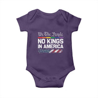 No Kings In America We The People Baby Onesie LGBTQ Pride American Flag Political - Wonder Print Shop