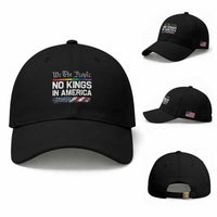 No Kings In America We The People Baseball Cap LGBTQ Pride American Flag Political
