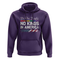 No Kings In America We The People Hoodie LGBTQ Pride American Flag Political - Wonder Print Shop