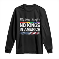 No Kings In America We The People Long Sleeve Shirt LGBTQ Pride American Flag Political - Wonder Print Shop