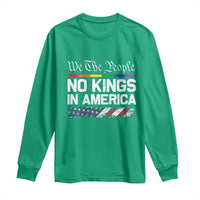No Kings In America We The People Long Sleeve Shirt LGBTQ Pride American Flag Political - Wonder Print Shop