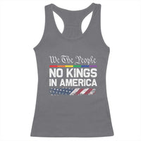 No Kings In America We The People Racerback Tank Top LGBTQ Pride American Flag Political - Wonder Print Shop