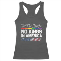 No Kings In America We The People Racerback Tank Top LGBTQ Pride American Flag Political - Wonder Print Shop