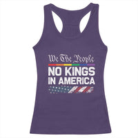 No Kings In America We The People Racerback Tank Top LGBTQ Pride American Flag Political - Wonder Print Shop