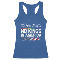 No Kings In America We The People Racerback Tank Top LGBTQ Pride American Flag Political - Wonder Print Shop