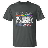 No Kings In America We The People T Shirt LGBTQ Pride American Flag Political - Wonder Print Shop
