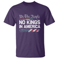 No Kings In America We The People T Shirt LGBTQ Pride American Flag Political - Wonder Print Shop
