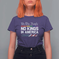 No Kings In America We The People T Shirt For Women LGBTQ Pride American Flag Political - Wonder Print Shop