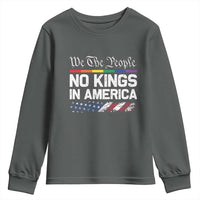 No Kings In America We The People Youth Sweatshirt LGBTQ Pride American Flag Political - Wonder Print Shop