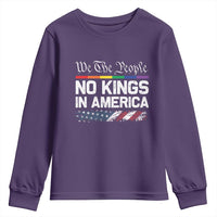 No Kings In America We The People Youth Sweatshirt LGBTQ Pride American Flag Political - Wonder Print Shop