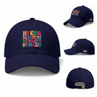 Funny No King No Fascists No Tyrants No Nazis Baseball Cap Colorful Geometric