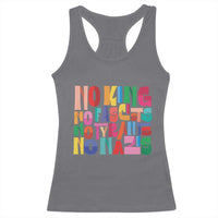 Funny No King No Fascists No Tyrants No Nazis Racerback Tank Top Colorful Geometric - Wonder Print Shop