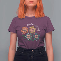 Funny No King No Fascists No Tyrants No Nazis T Shirt For Women We Are Not Okay Vintage Flower - Wonder Print Shop