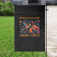 Funny Immigrants Make America Great Garden Flag Floral Flower Birds Human Rights - Wonder Print Shop