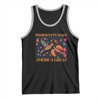 Funny Immigrants Make America Great Tank Top Floral Flower Birds Human Rights - Wonder Print Shop