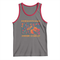 Funny Immigrants Make America Great Tank Top Floral Flower Birds Human Rights - Wonder Print Shop